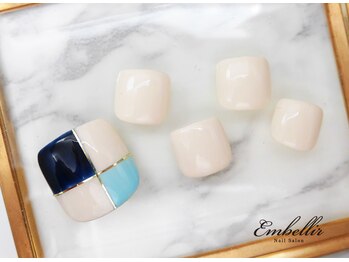 アンベリール 横浜店(Embellir)/(963)ブロッキングFootネイル