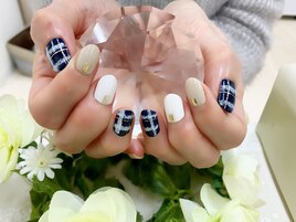 チェック柄★ネイビー