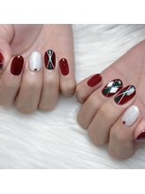 リッシュ ドゥ(RICHE deux)/アーガイルチェックネイル♪