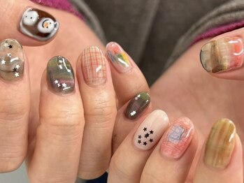 ブランクルネ(blanclune)の写真/【omakase design vol.】迷ったらこちら。ショートネイルの方におすすめなシンプル定額デザイン