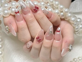 冬ネイル、持ち込みデザイン