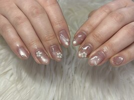 フラワーネイル×マグネット