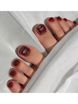 リシェ(Riche')の写真/【通いやすさ◎】低価格でも技術に妥協なし!フットワンカラー今だけ¥4000!人気のフット定額も¥5500~