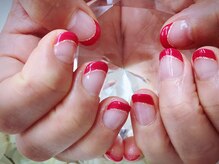プルミエ ネイル(Premier Nail)/Xmasフレンチネイル☆