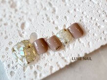 ルークネイル 恵比寿店(LUKE NAIL)/シェルフット　ベージュ　夏