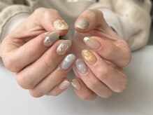 プチナノ(petitnano)/【rina】ニュアンスネイル