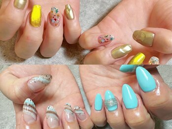 ネイルビート(NAIL BEAT)の写真/季節のトレンド・イベントネイルはネイルビートにお任せ♪定額は500種以上の幅広いデザインから選べる◎