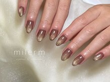 ミレーム(milerm)/定額シンプルブラウンマグネイル