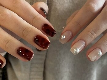 リルム(Relum)/べっこう&パールネイル