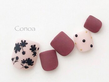コノア(conoa)/マットフラワーネイル
