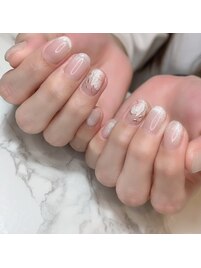 儚げお花ネイル♪