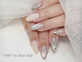 ワンバイリアンネイル 立川店(ONE by Rian Nail)の写真/冬のイベントシーズン到来！自爪が折れたり欠けたりしても長さ出しや補強で自然に修復！自信のある指先へ♪