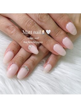 はあとねいる 八戸ラピア店/ホワイトマットネイル