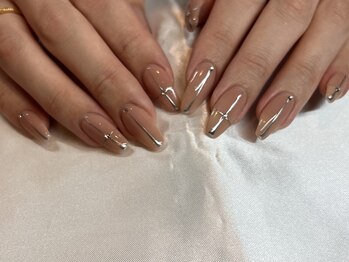 ピンクにシルバーデザイン♪