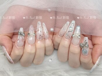 エムプラスネイル 新宿(M+Nail)/長さ出し★ゴージャス