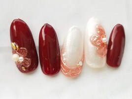 ミラーフラワーネイル