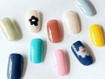 ネイルサロン クイール 小山店(NAIL SALON QUILL)/カラー×フラワーアート