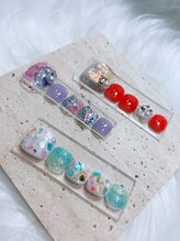 リゾートデバリ(ReSORT de BALI)/定額フットネイル7980デザイン+*