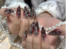 モアネイル 新宿/ゴージャスネイル/持ち込み/新宿