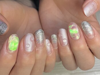 マムコレクション/氷ネイル　水滴　マット