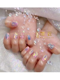 うるうる氷ネイル