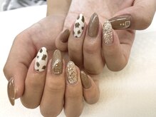 ディーネイル 四条烏丸(D-nail)/【山田】牛柄ネイル