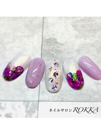 キラキラデザインネイル