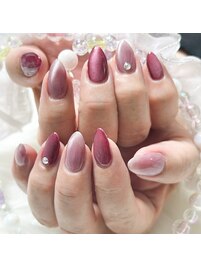 キラキラネイル/ハートネイル