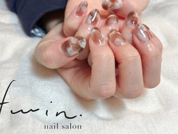 ツインネイル 久屋大通店(twin.nail)/カフェラテネイル