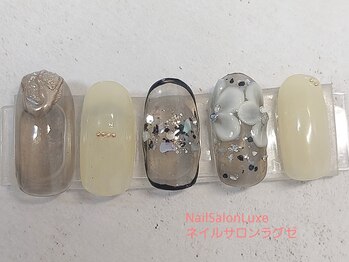 ネイル サロン ラグゼ(Nail Salon Luxe)/キルティング　ガラスフレンチ