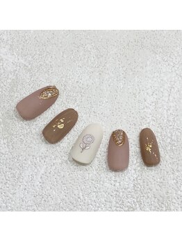 アイミーモア 国立店(aimer more)/フラワー×ニュアンスネイル