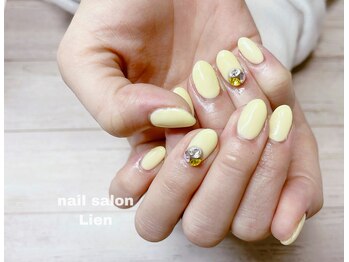 リアン(Lien)/ワンカラー＋３Dストーン￥5500