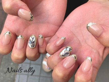 ネイルズアリー 立川店(Nails ally)/ステンドグラス×ガラスフレンチ