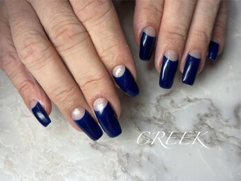 クリーク(CREEK)/逆フレンチ深海ネイビー