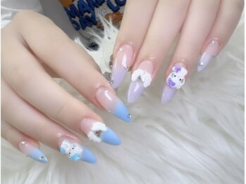 ハラ(Hara)/むらさき　青色　グラデーション