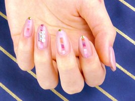 オフィスokの大理石ネイル♪