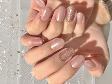 ネイル アヴァンス あべのルシアス店(Nail AVANCE.)/人気のオーロラサテンネイル