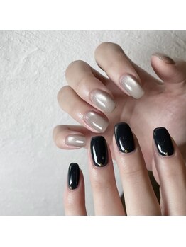 グラウネイル(glaw nail)/ワンカラー+スタッズ