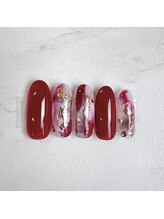 ナナズネイル 魚町店(NANA’sNail)/秋色ボルドー