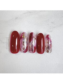 ナナズネイル 魚町店(NANA’sNail)/秋色ボルドー