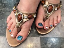 シャンネイルケアサロン(Shan Nail caresalon)/フット　ブルーネイル