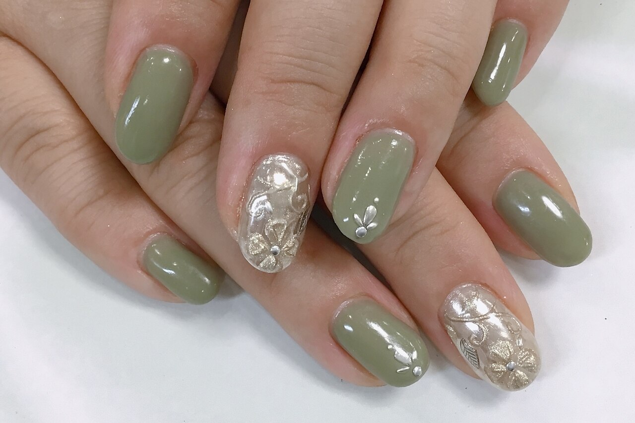 No.354 レース パープル 花柄 シルバーラメ No.354 レース パープル 花柄 シルバーラメ