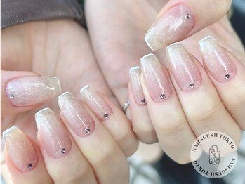 ネイルズガッシュ 溝の口店(NAILs GUSH)/シンプル/フレンチ/キラキラ
