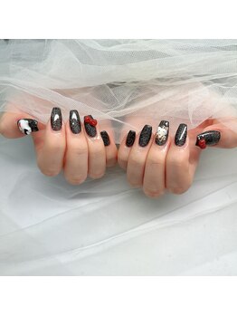 スピラ 上通店(Spira)/黒ラメワンカラー