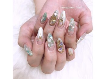 スティーマーズネイル(Steamers Nail)の写真/《持ち込みアート大歓迎》アートし放題～シンプルまで幅広く対応◎各種ジェル完備でお客様に合う提案を☆