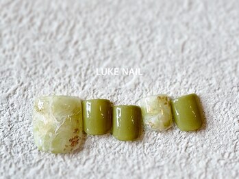 ルークネイル 恵比寿店(LUKE NAIL)/ピスタチオ大理石フット