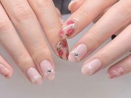 フラワーアートネイル