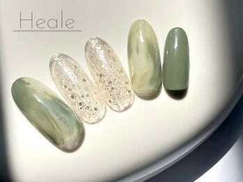 ヒール(Heale)の写真/シンプルでも日常がちょっと楽しくなる指先を☆可愛い&キレイな爪で気分up♪