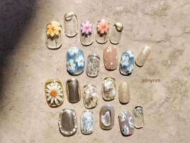 アシンメトリーニュアンスネイル