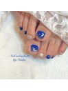 夏の夜空ネイル　by佐藤
